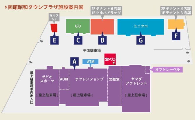 ミュゼ函館昭和タウンプラザ店の駐車場