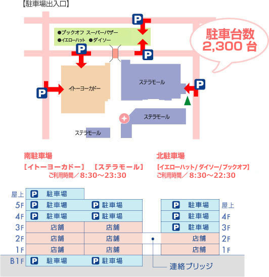 ミュゼ大宮ステラタウン店の駐車場